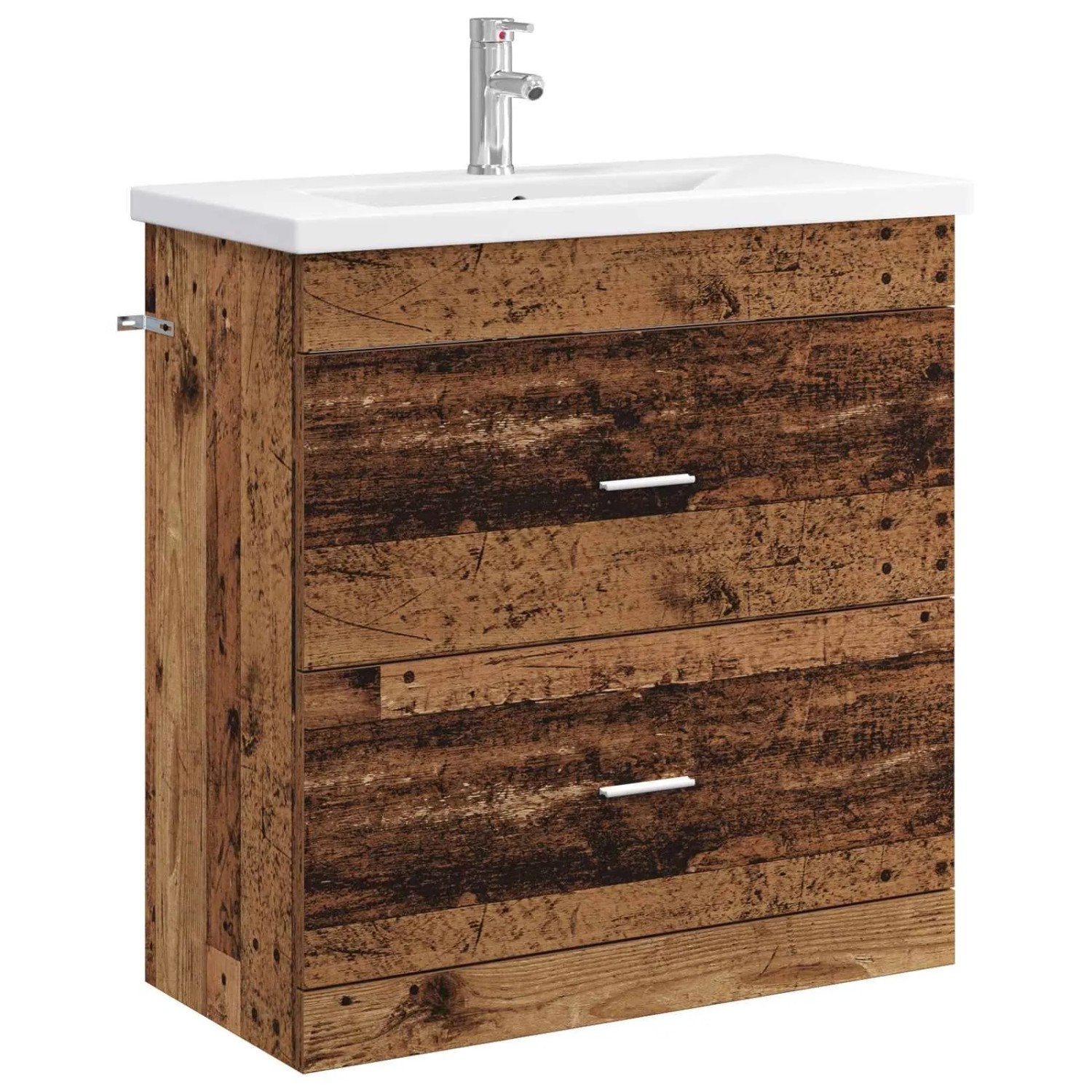 vidaXL Badezimmermöbel-Set Altholz 81 x 40 x 84,5 cm Holzwerkstoff 3404380
