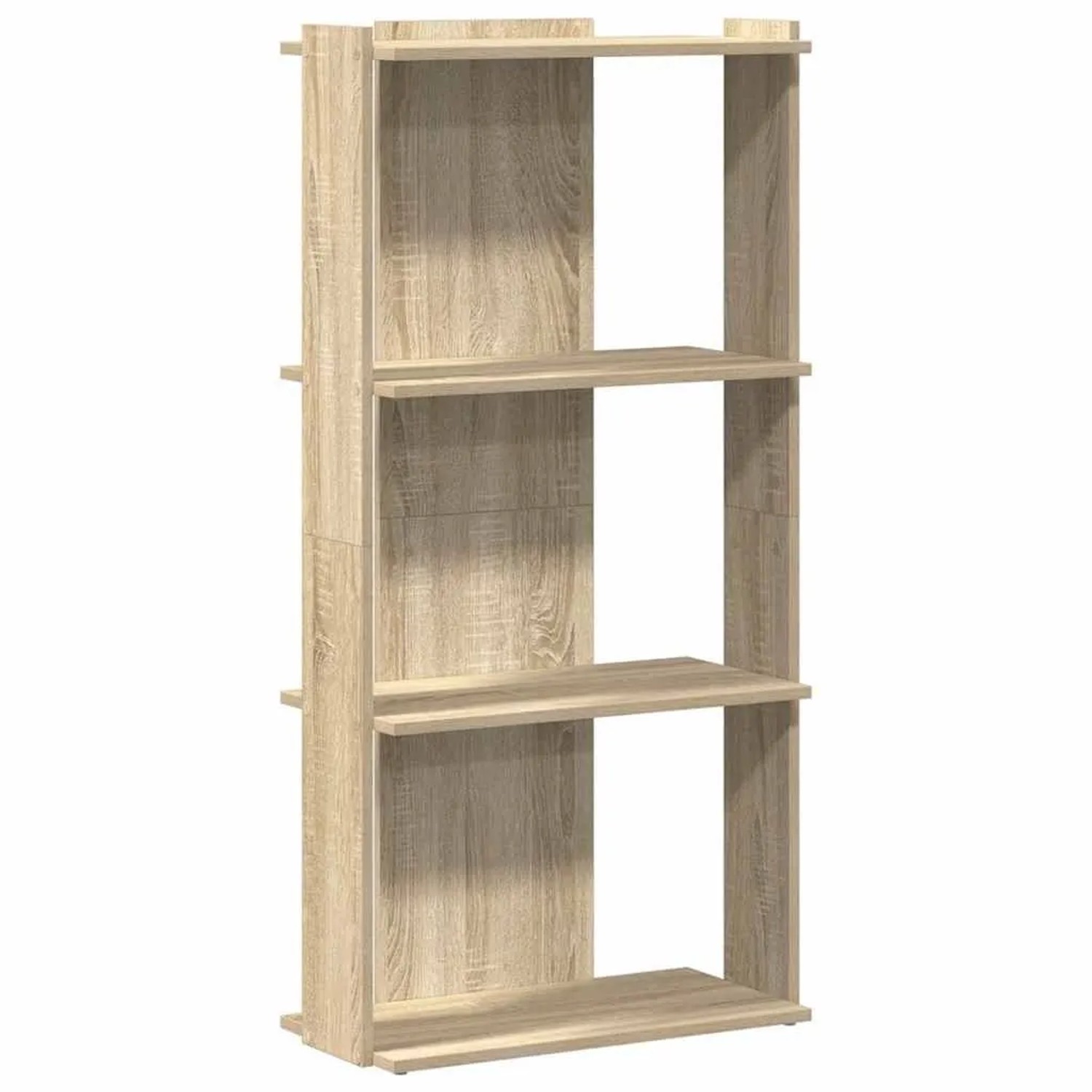 vidaXL Bücherregal 3 Böden Sonoma-Eiche 60x30x120 cm Holzwerkstoff 860267 günstig online kaufen