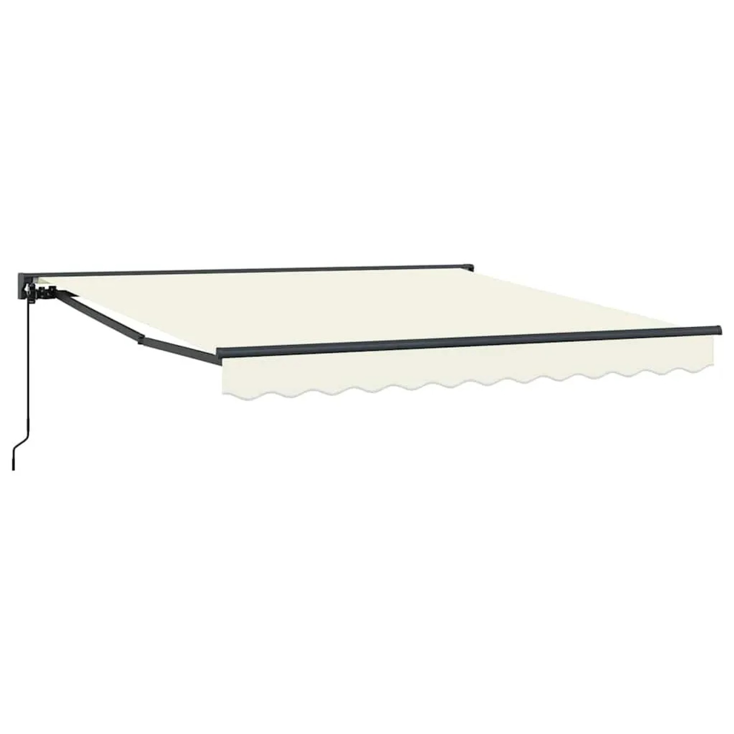 vidaXL Einziehbare Markise Creme 300 x 250 cm Polyester und Metall 3329919