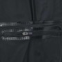 Detailaufnahme: Schwarze vidaXL Wathose mit Reißverschlusstasche. Arbeitskleidung für Angler & Landwirte.