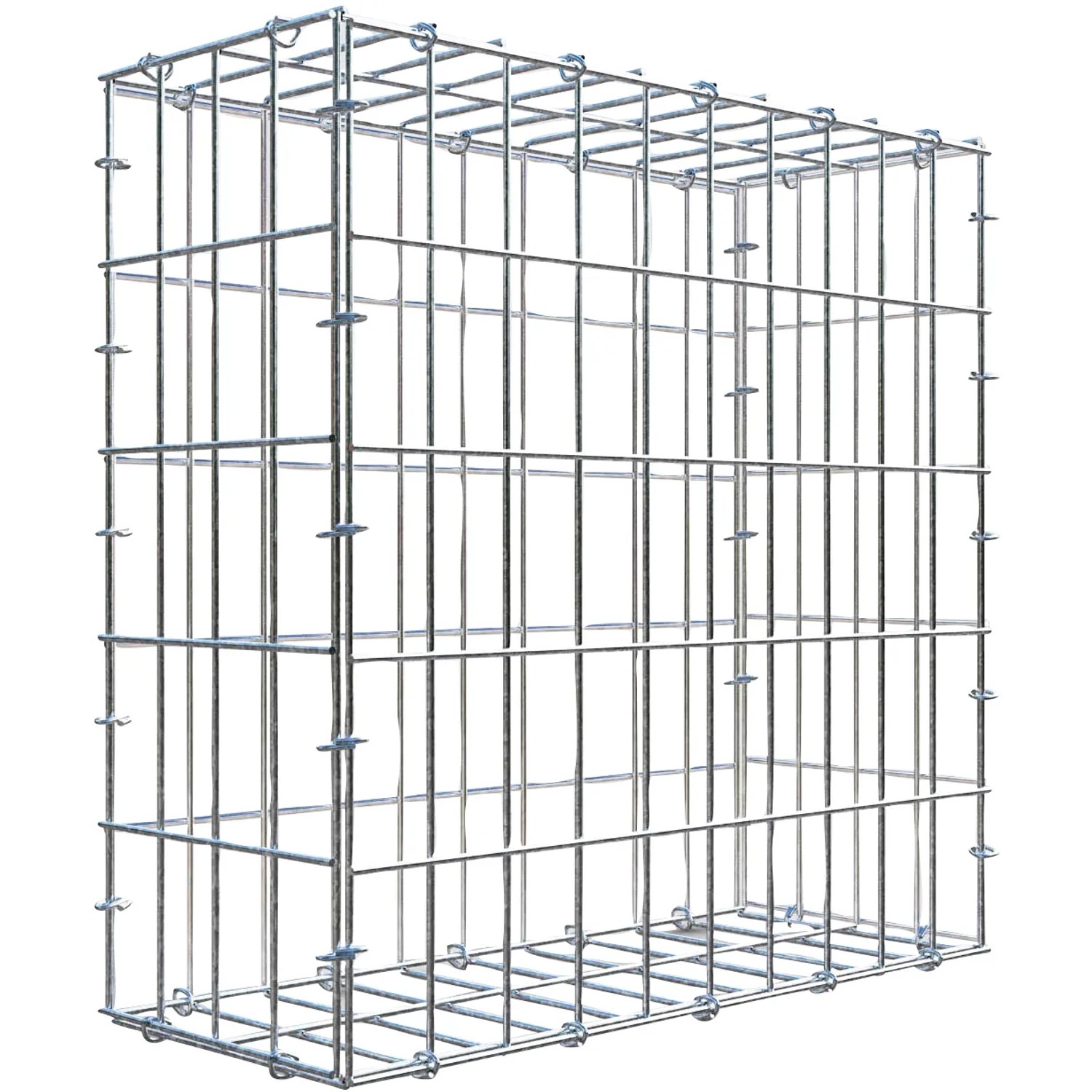 Gabiona C-Ring-Gabione 50 x 50 x 20 cm Maschenw 5 x 10 cm