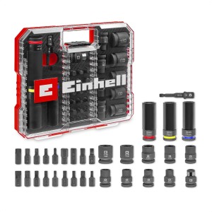 Original Einhell KFZ Impact Stecknuss Bit Set 32 tlg XL CASE 1/2 Zoll