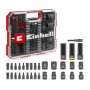 Einhell KFZ Impact Stecknuss Bit Set, 32-teilig im XL Case, 1/2 Zoll, für Werkstatt und Reparaturen.