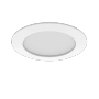 Weißer Philips Hue Einbauspot Slim, 17 cm, für smarte Beleuchtung mit Farbwechsel.