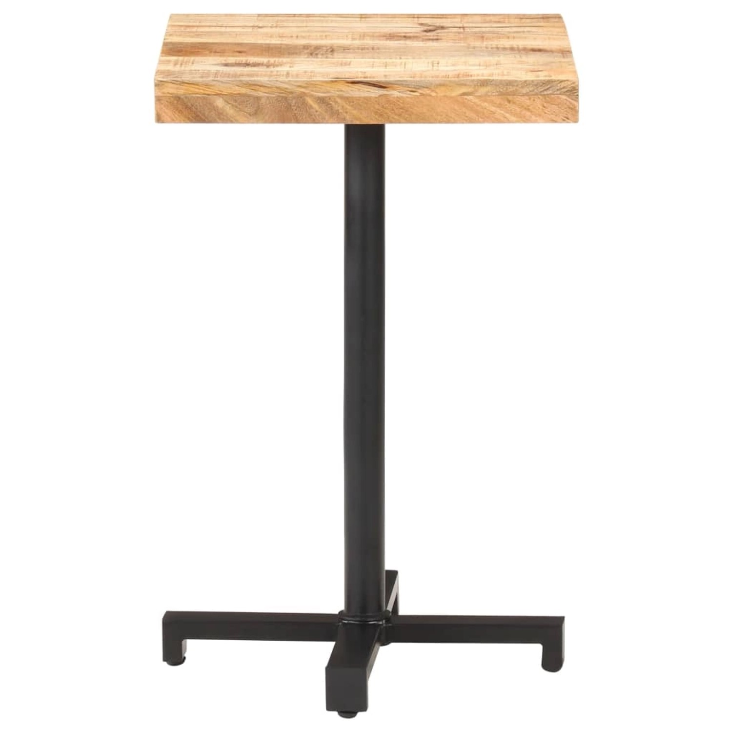 vidaXL BistRotisch Quadratisch 50x50x75 cm Raues Mangoholz günstig online kaufen