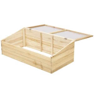 Outsunny Gewächshaus Garten & Pflanzkasten-System 100 x 50 x 35 cm