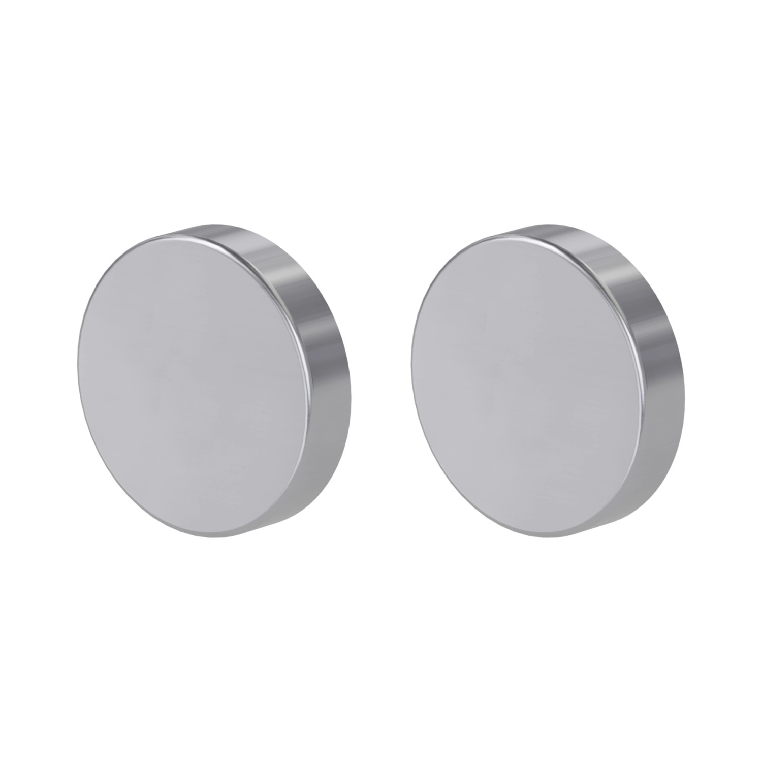 Novadoors Blind-Rosettenpaar Edelstahl