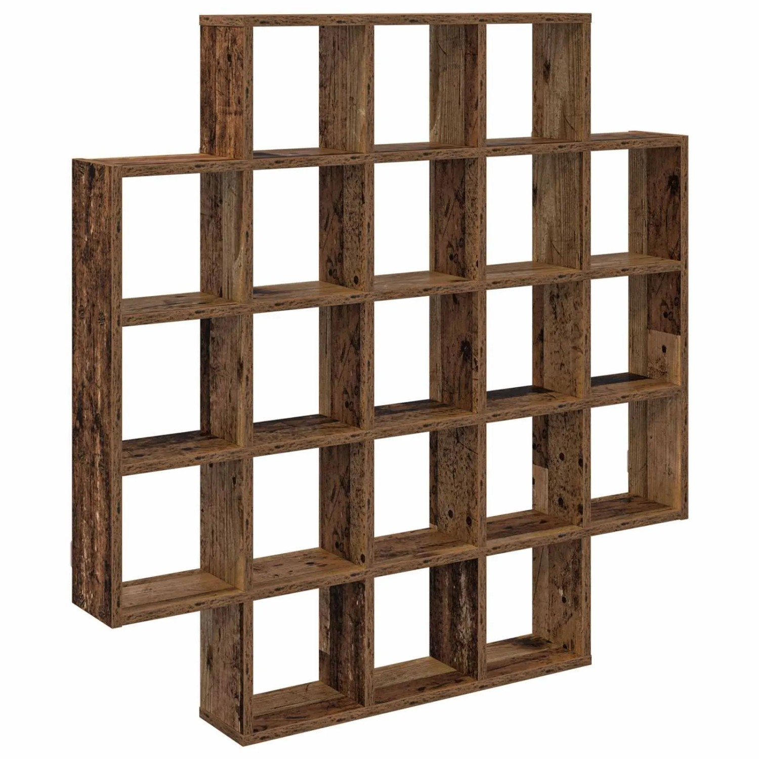 vidaXL Wandregal Altholz 100 x 13 x 100 cm Holzwerkstoff 8012250