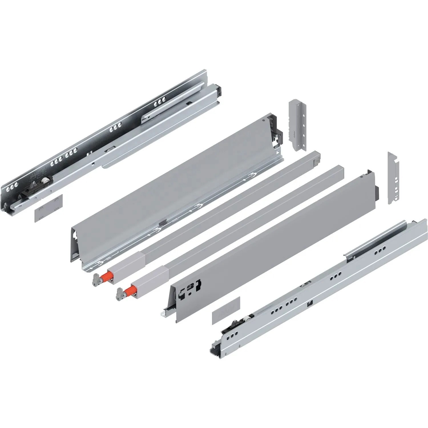 Blum C-Reling Tandembox antaro Vollauszug Blumotion 550 mm 65 kg Grau 1 Paar