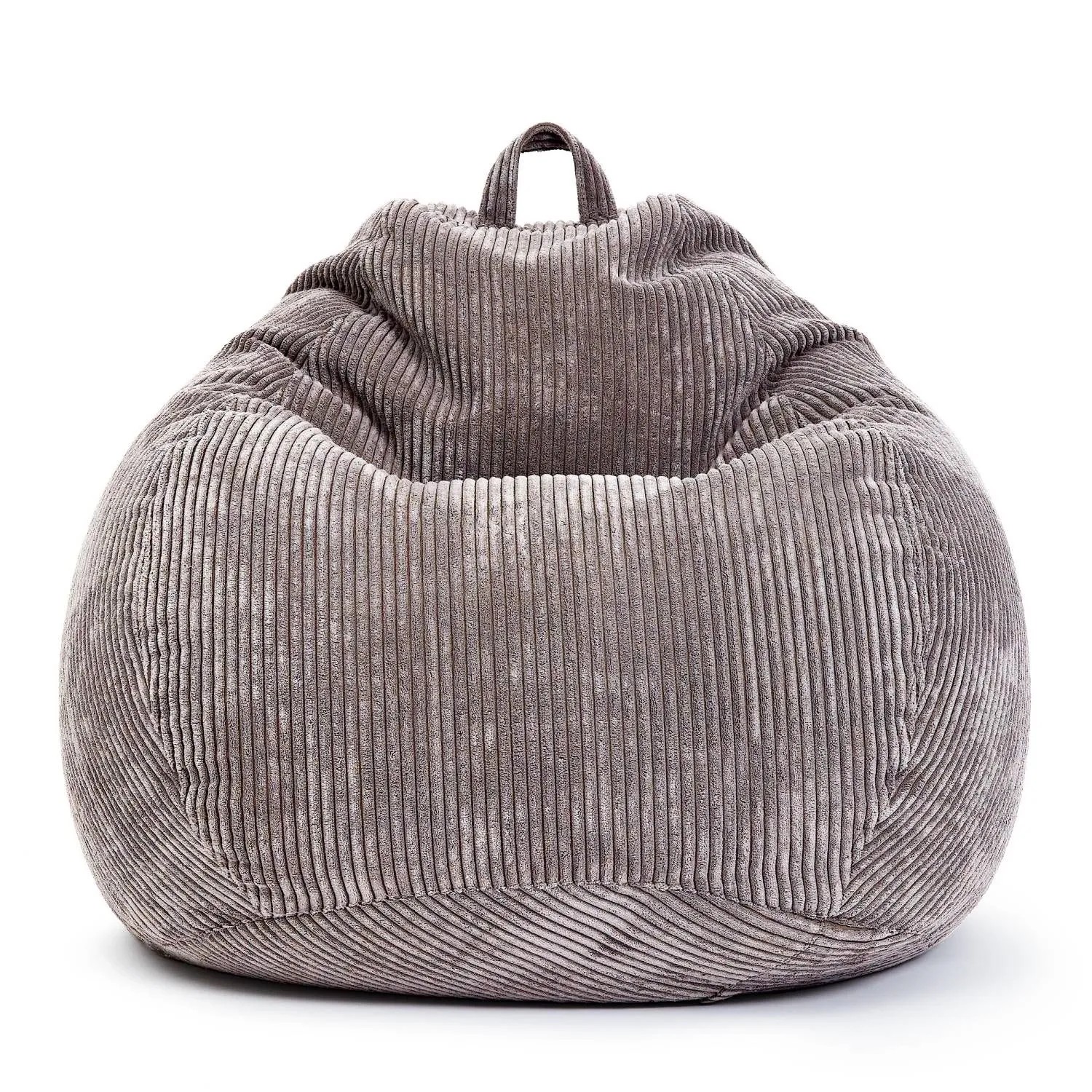 Green Bean Sitzsack Scoop 90 x 110 cm Waschbarer Bezug mit EPS-Perlen-Füllung Grau