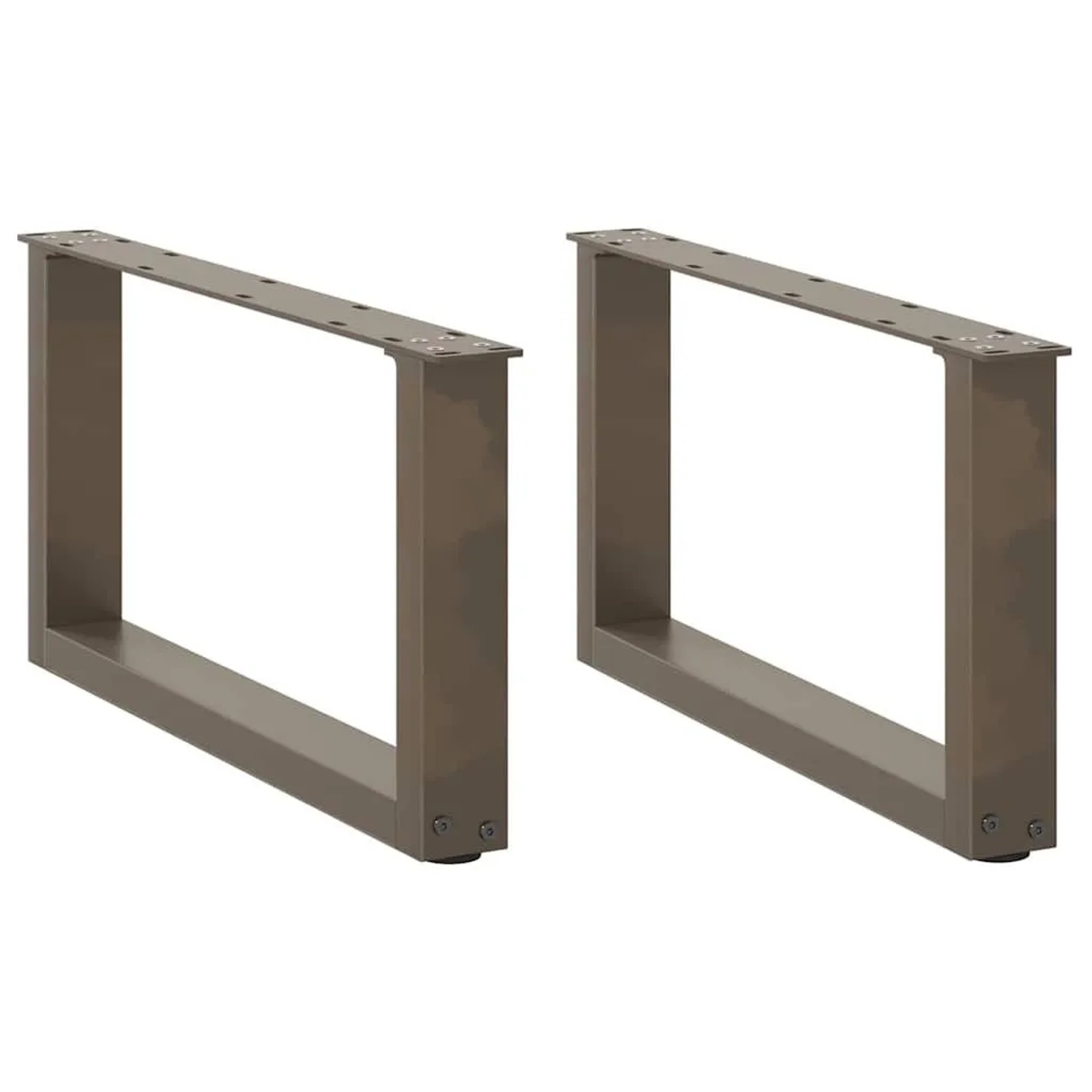 vidaXL Couchtischbeine U-Form 2 Stk Naturstahl 70x30-31 cm Stahl 4013147 günstig online kaufen