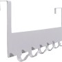 Siro Türgarderobe mit 6 Haken, Chrom glänzend, zum Einhängen an der Tür.