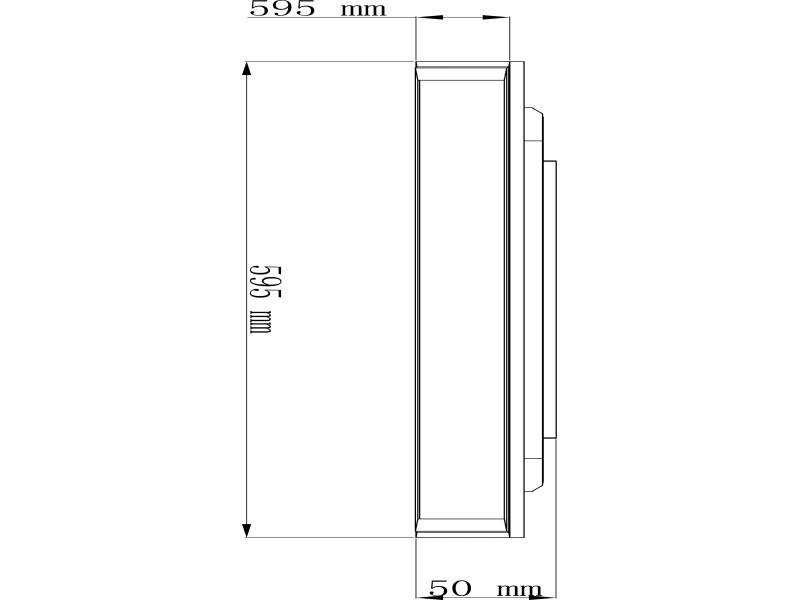 Brilliant LED-Deckenaufbau-Paneel Alissa 60 kaufen 60 cm Weiß und OBI bei cm Silber x