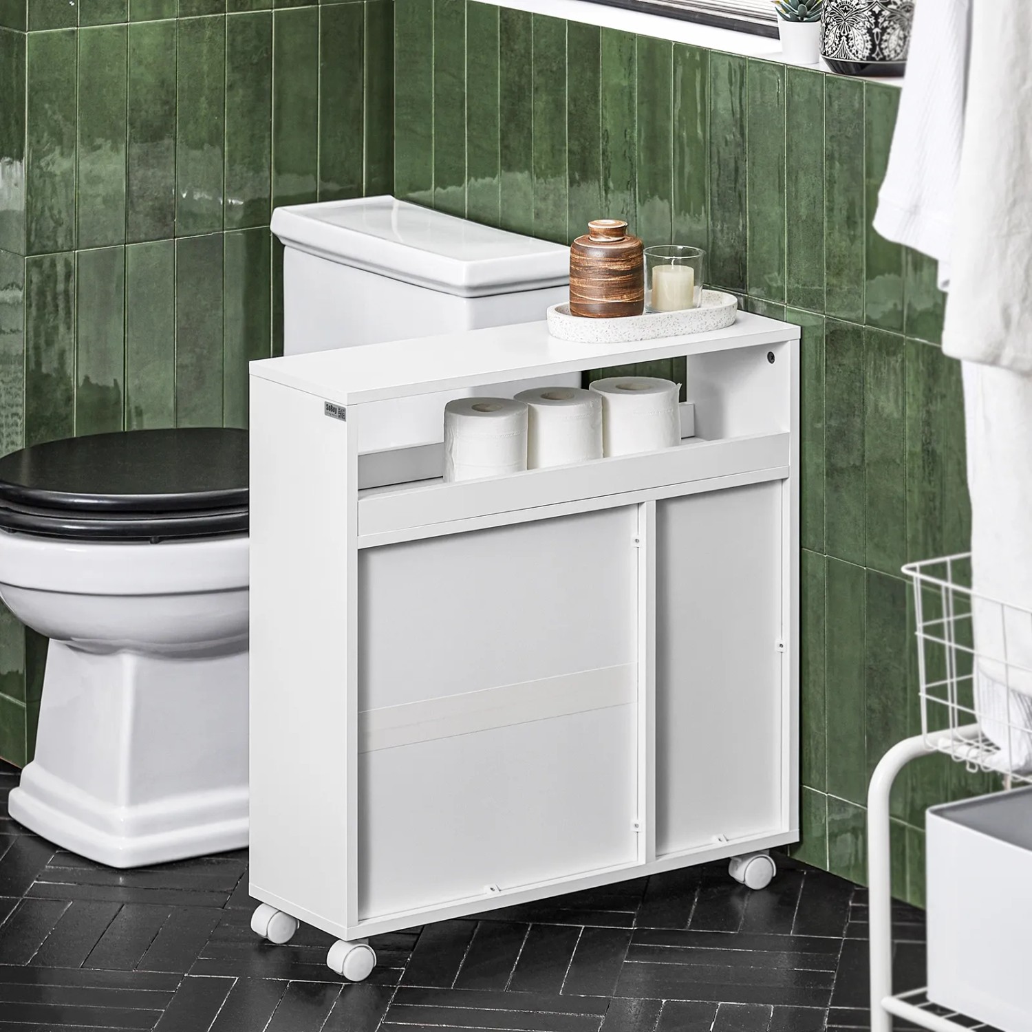 SoBuy Nischenregal BZR119-W 20 cm breit mit Rollen kaufen bei OBI
