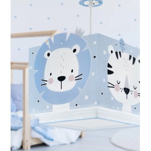 Dalber Kinderzimmer Deckenlampe Waldtiere Blau
