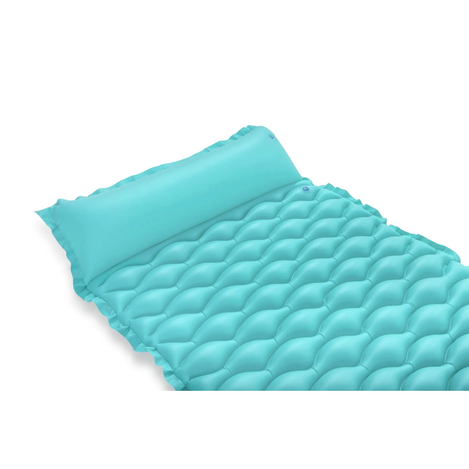 Bestway Luftmatratze Float'n Roll, blau, 213x86 cm, mit Kopfkissen für entspanntes Sonnenbaden.