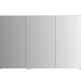 Moderner, anthrazitfarbener Sieper Spiegelschrank, 120 cm breit, mit drei Spiegeltüren und Softclose.