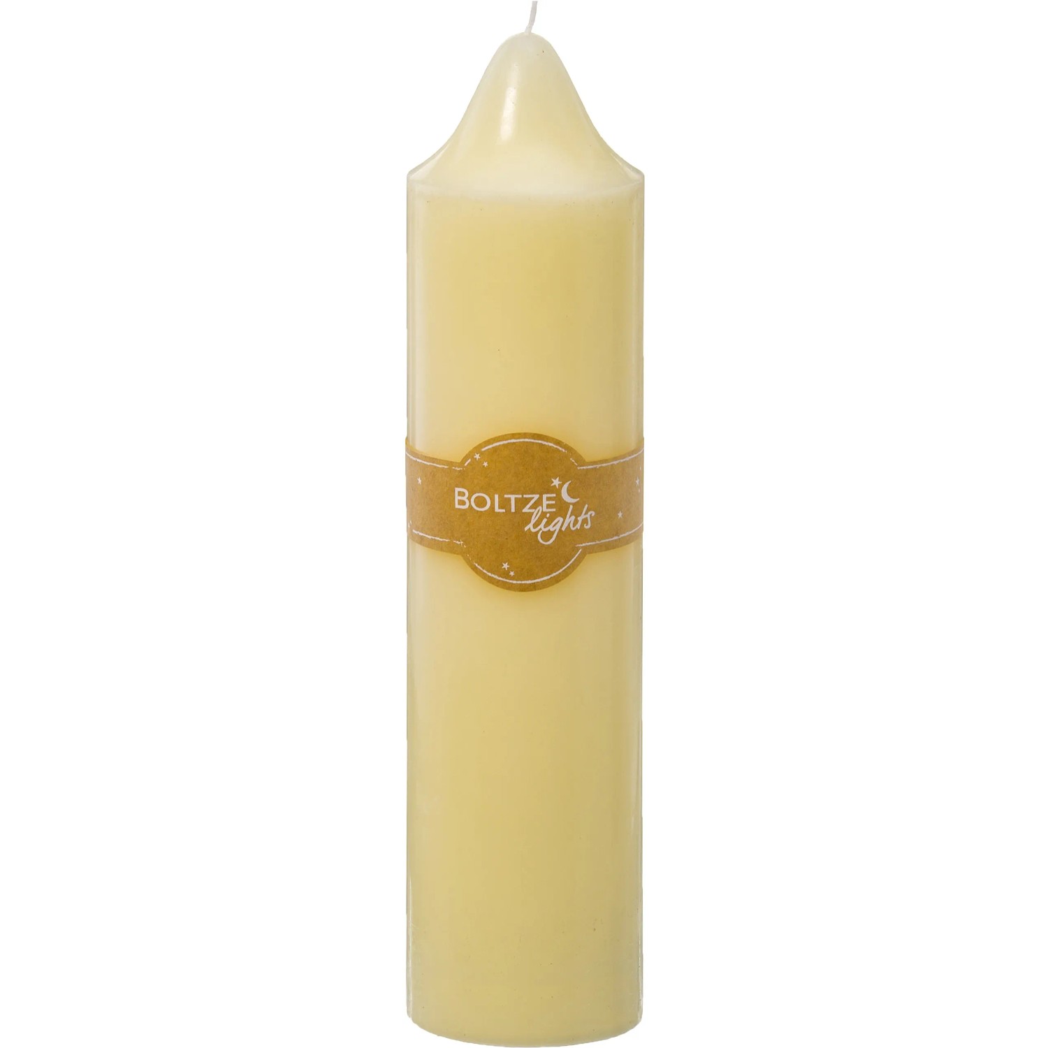 Stumpenkerze 38 cm x 9 cm x 9 cm Beige