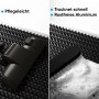 Detailaufnahme: Björn&Schiller Fußmatte mit Aluminiumrahmen und Bürsten, leicht zu reinigen.
