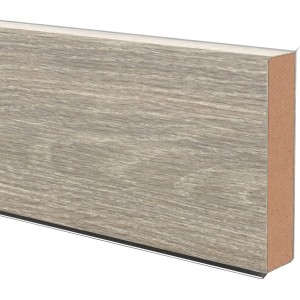 Sockelleiste Cubu 60 Touch & Style, Eiche Grau, 60mm hoch, für Laminatböden.