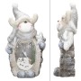 LED Rentier Figur 51cm, warmweiß, mit grauem Hut, Weihnachtsdekoration für Innen.