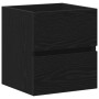 vidaXL Waschbeckenunterschrank, Eiche Schwarz, 41x38,5x45 cm, Holzwerkstoff.