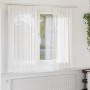 vidaXL Voile Vorhänge mit Stangentaschen 2 Stk Weiß 4102241_2