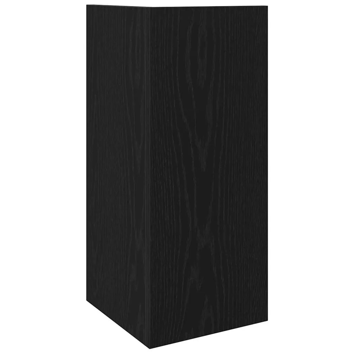 Set aus zwei schwarzen vidaXL Beistelltischen mit zwei Ablagen (25,5x27x60 cm).