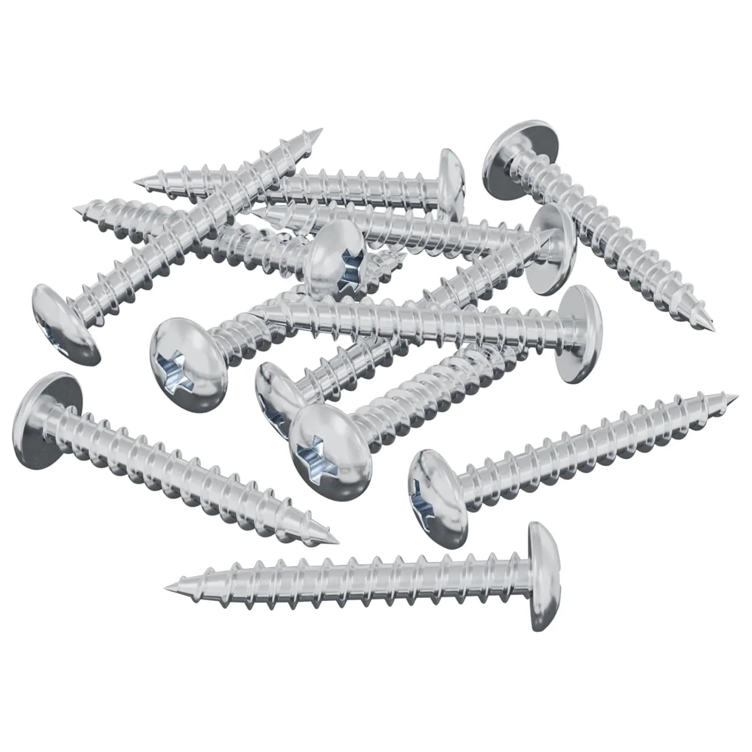 vidaXL Holzschraube 8182 Stk Silber M4 x 28 mm Eisen 864513