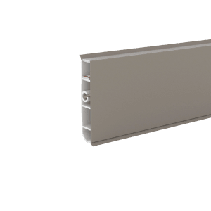 Döllken LED-Sockelleiste LS80 Cubica Light Up, 2500 mm, Champagner. Kunststoffleiste mit Lichtkanal.
