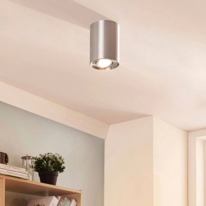 Moderne Alu Deckenlampe Jolina von Arcchio, 1-flammig, für Flur und Treppenhaus.