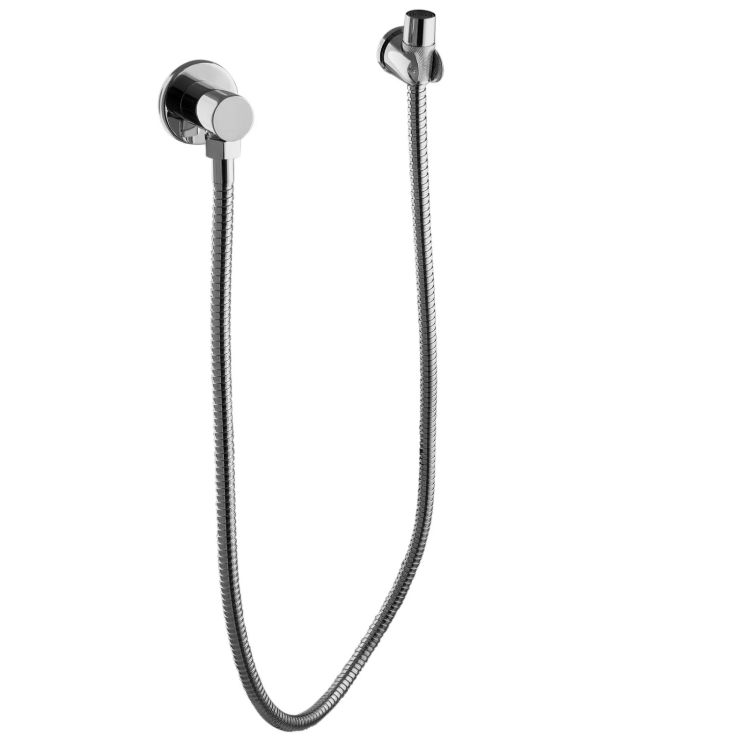 PaulGurkes Bidet Set Brauseschlauch Halter Wandanschlussbogen 120cm