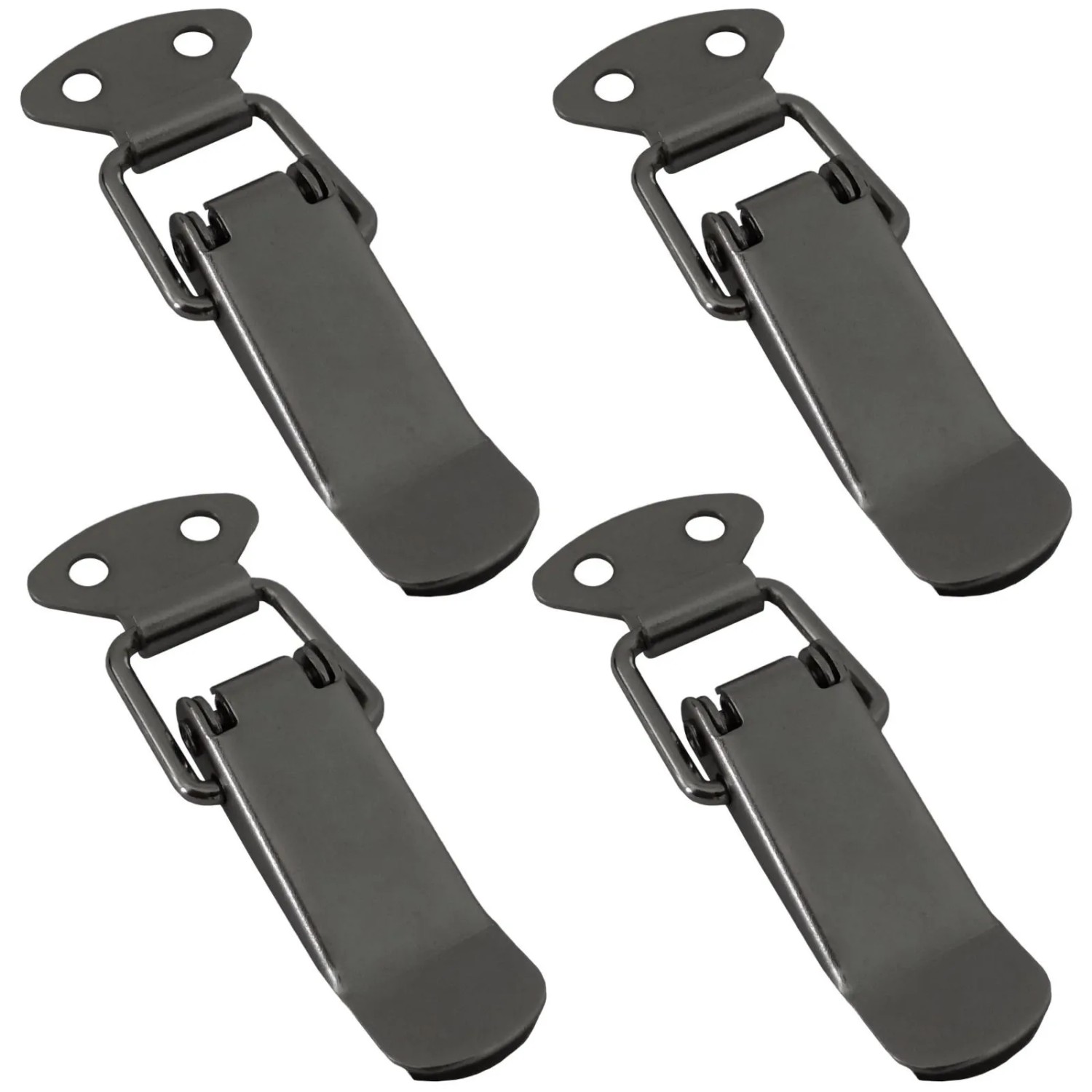 SOTECH 4 Stück Spannverschluss LATCH Edelstahloptik Kniehebelspanner