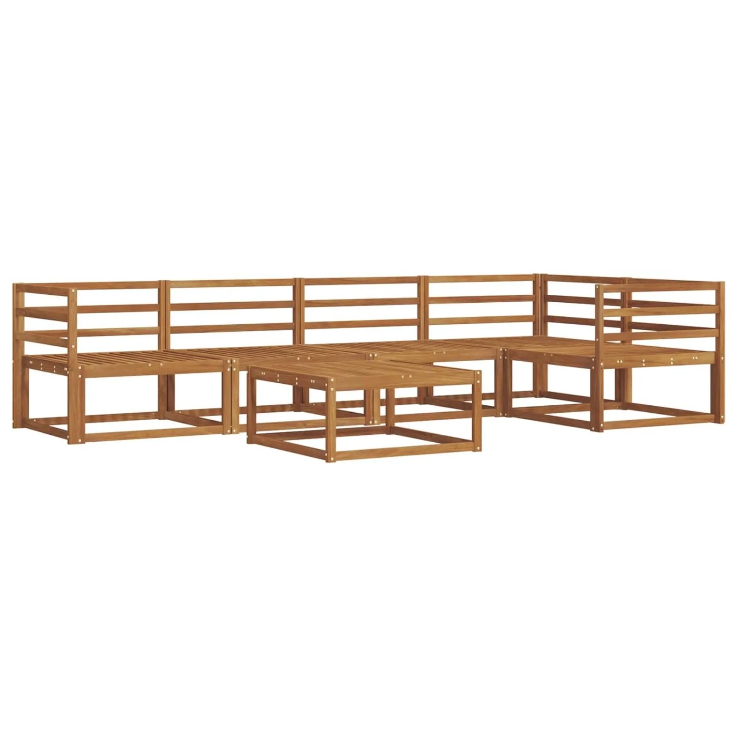 vidaXL Outdoor-Sofagarnitur 6-Tlg Natur Massivholz Akazie 3367597