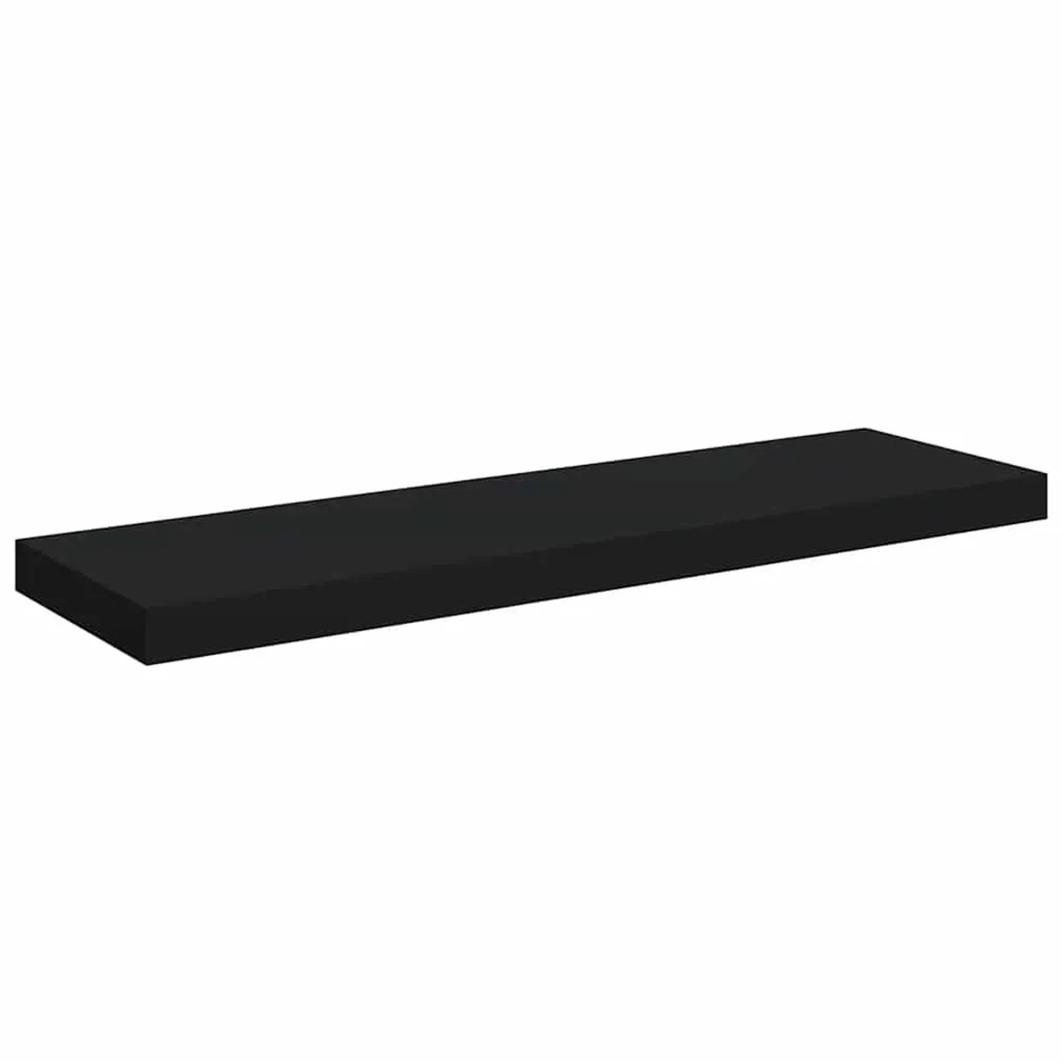 vidaXL Schweberegal Schwarz 80x23,5x3,8 cm MDF 323835