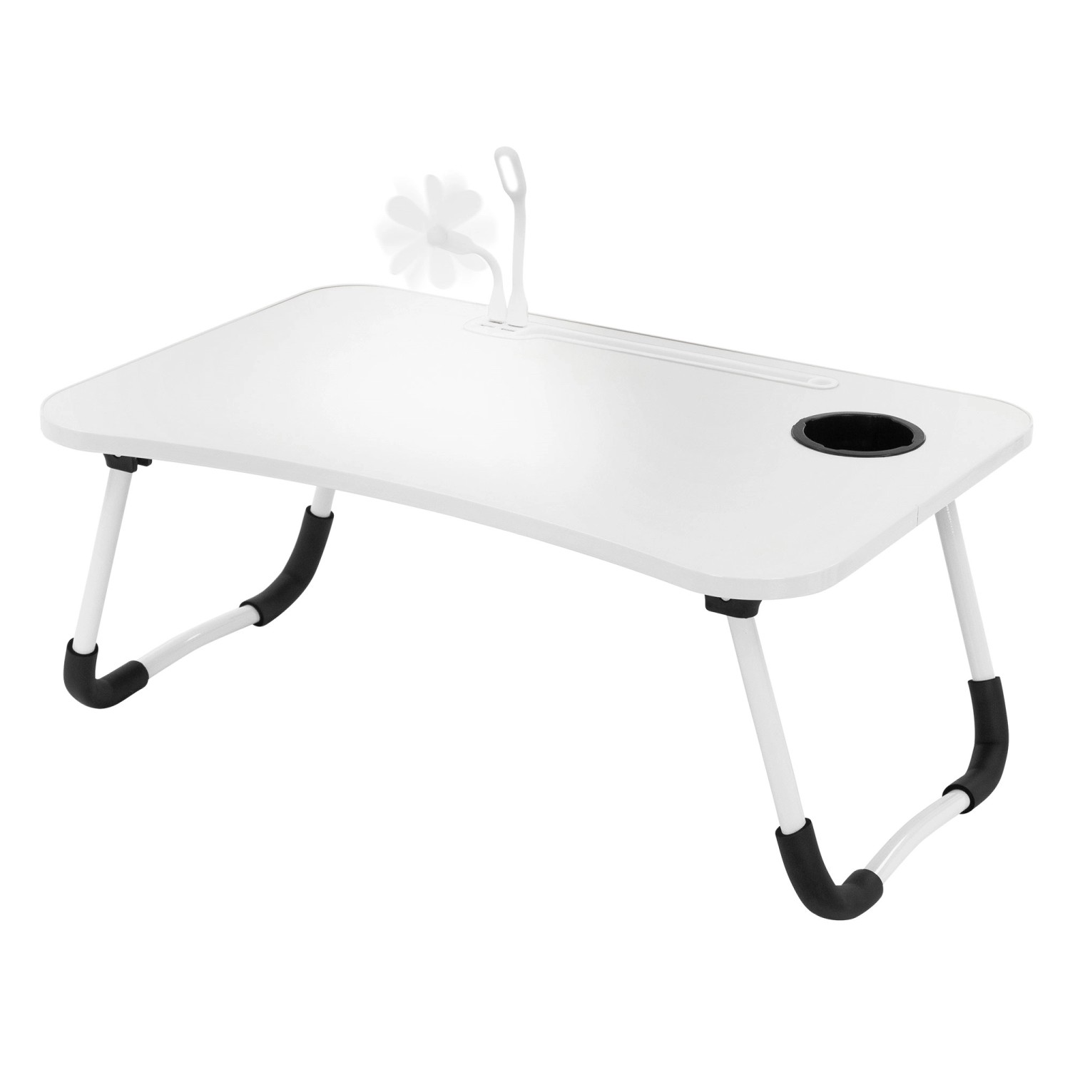 ML-Design Laptoptisch für Bett Sofa Weiß 60x40 cm Betttisch Klappbar günstig online kaufen