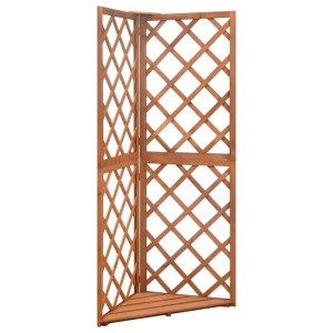 Eckspalier aus Tannenholz, 145cm hoch, Rankhilfe für Kletterpflanzen.