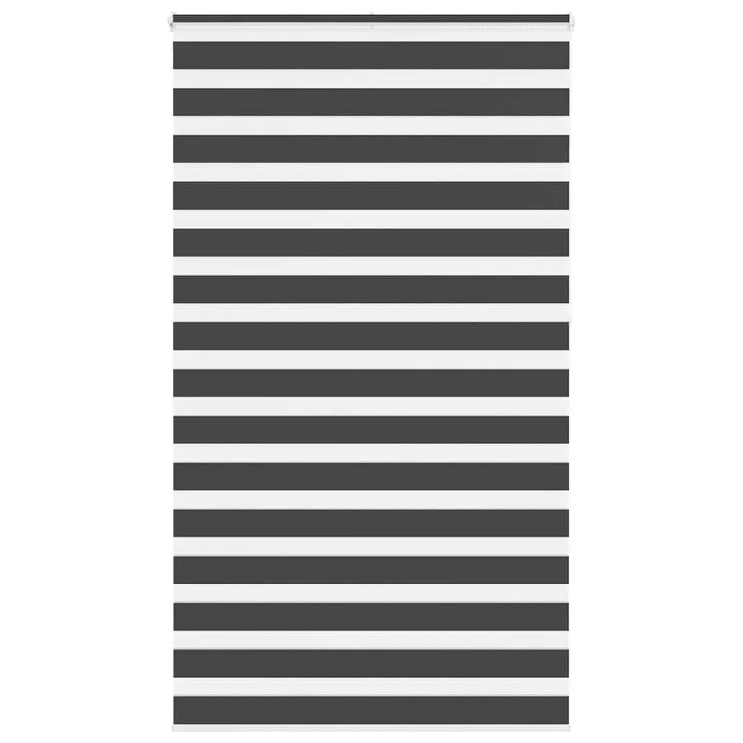 vidaXL Doppelrollo Schwarz 135x230 cm Stoffbreite 130,9 cm Polyester 4014294