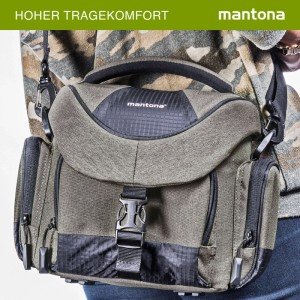 Mantona Premium Kameratasche Taupe