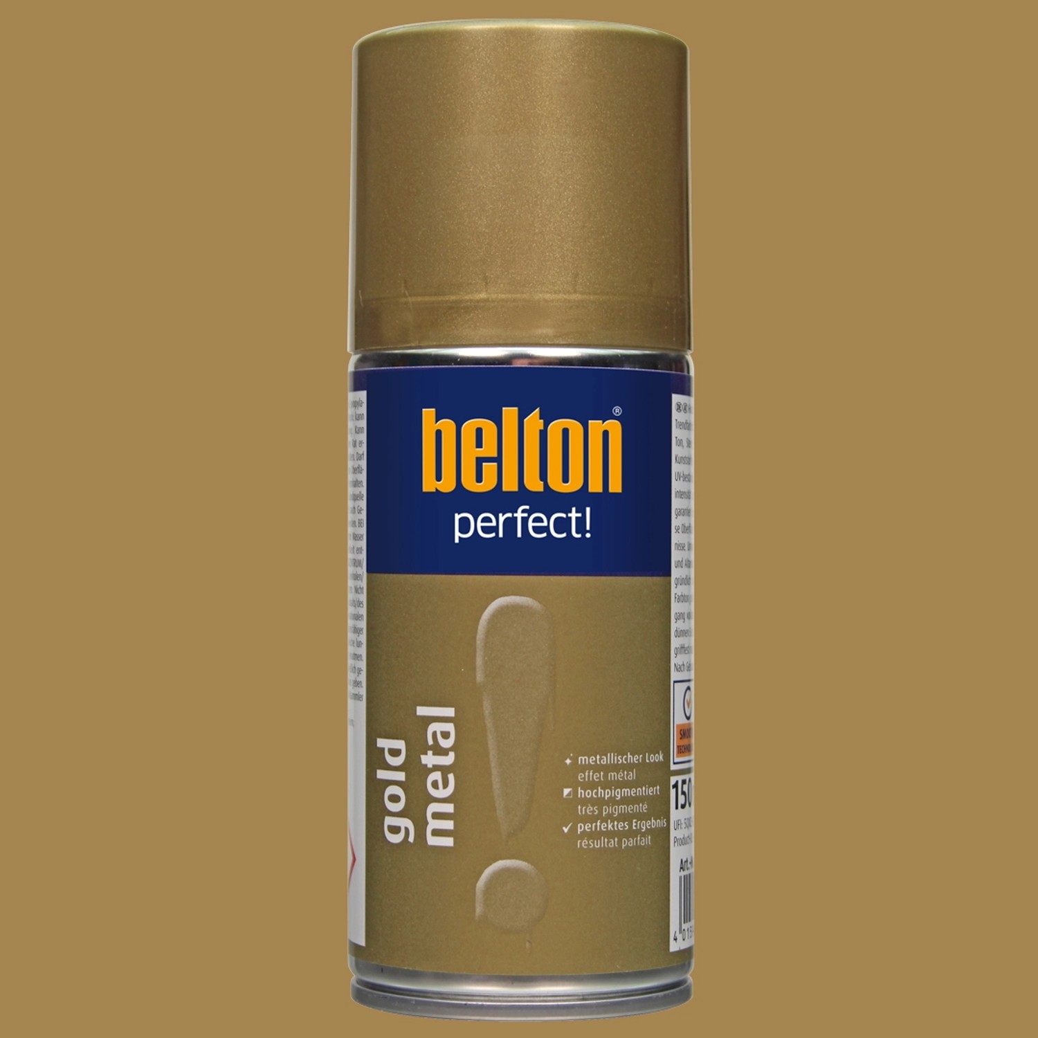 belton Buntlack Perfect Gold Metal, seidenmatt, 150ml Dose.