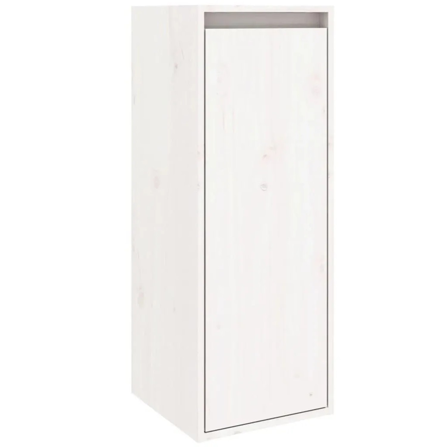 vidaXL Wandschrank Weiß 30x30x80 cm Massivholz Kiefer 813497