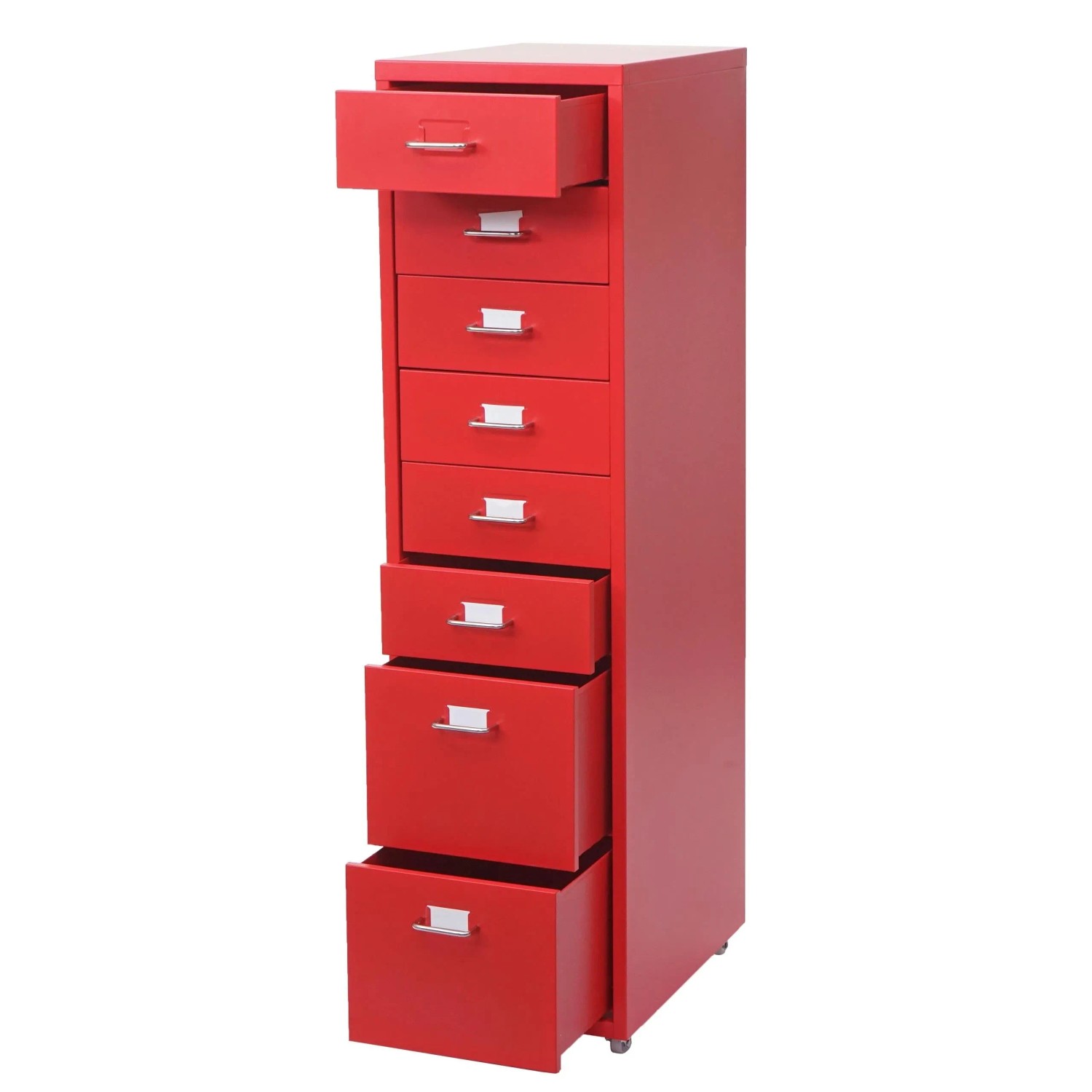 MCW Rollcontainer Preston T851 Rot 8 Schubladen