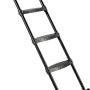Schwarze EXIT Trampolin Leiter für Rahmenhöhe 95-110cm, Zubehör für sicheren Aufstieg.