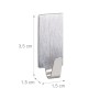 Relaxdays Klebehaken 24er Set Edelstahl Silber Selbstklebend 3,5 cm x 1,5 cm x 1,5 cm_4