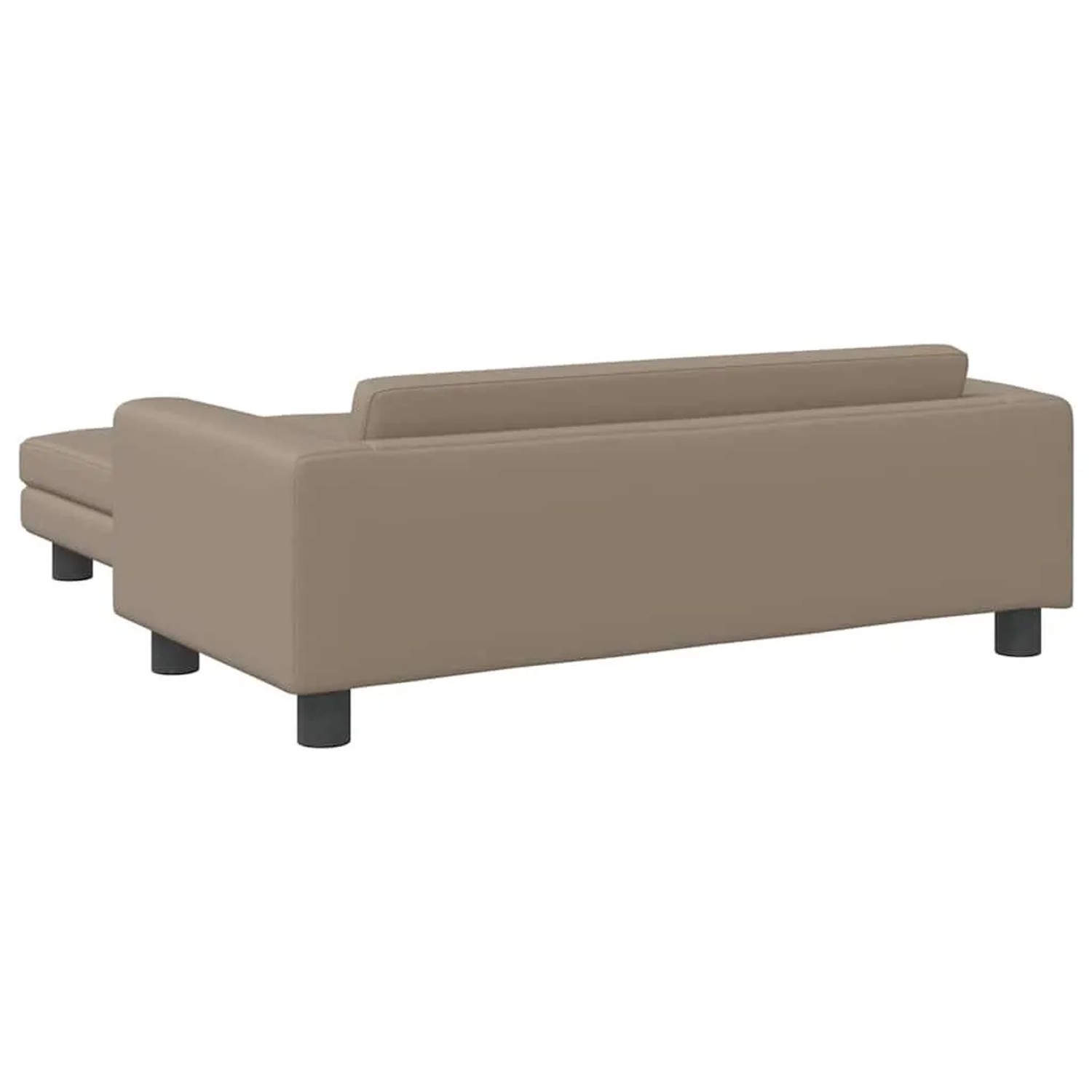 vidaXL Hundebett mit Verlängerung Cappuccino 100x50x30 cm Kunstleder 172030_5