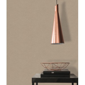 Beige-braune Vliestapete mit leichter Struktur, Uni Matt, FSC®-zertifiziert.