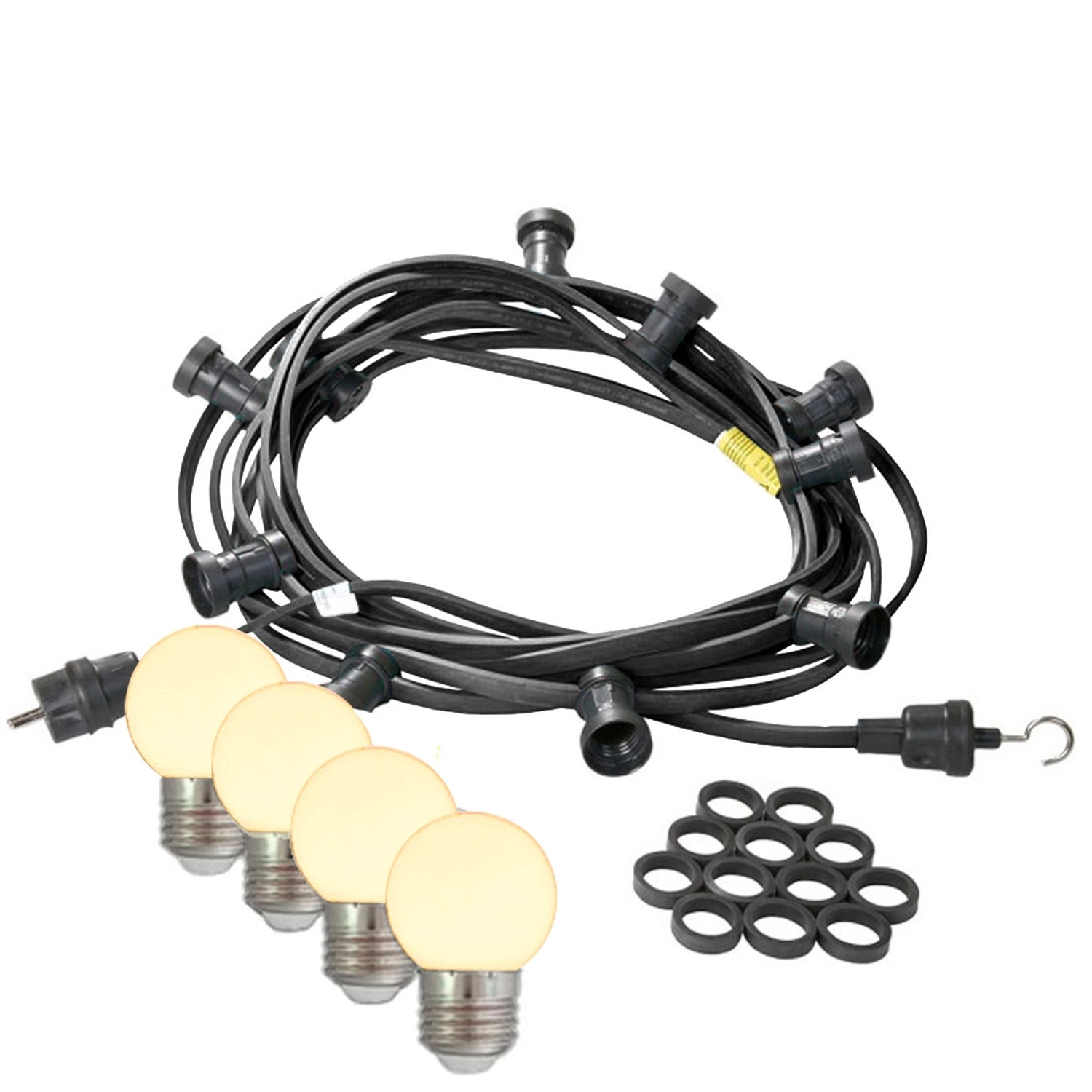 Satisfire Illu- Partylichterkette 10m Außen Biergarten 10 Warmweiße E27 LED günstig online kaufen
