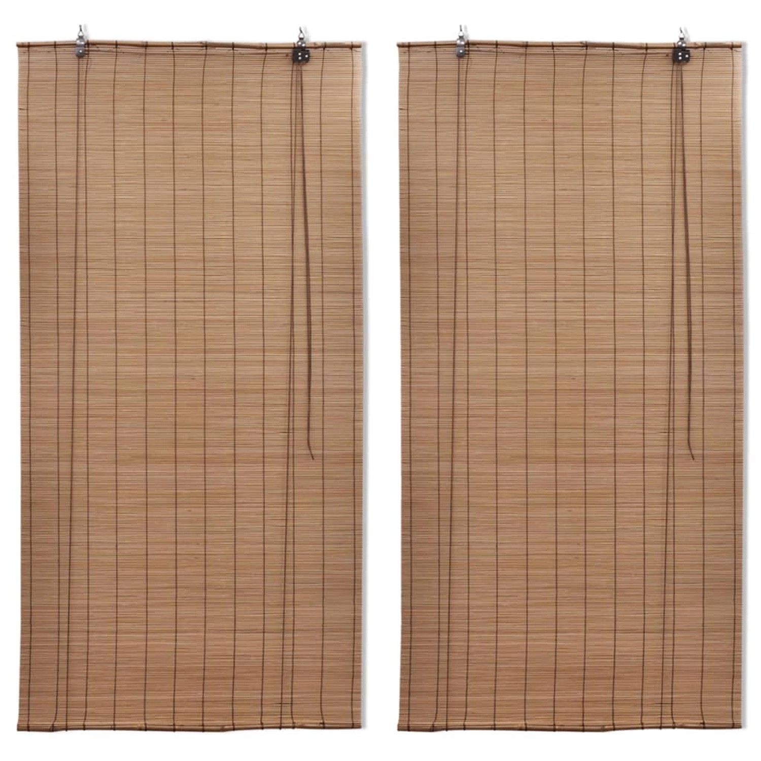 Bambusrollos 2 Stk. Braun 120x220 Cm günstig online kaufen