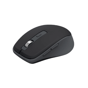 Schwarze Hama Multi-Device-Maus WM-450, kabellos mit 7 Tasten für PC & Laptop.