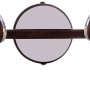 Globo Strahler Pallo, bronzefarbig, mit zwei rauchglasfarbigen Lampenschirmen.
